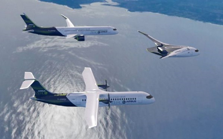 Airbus tiết lộ 3 mẫu thiết kế máy bay thương mại 