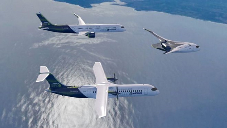 Airbus tiết lộ 3 mẫu thiết kế máy bay thương mại sạch - Ảnh 1.
