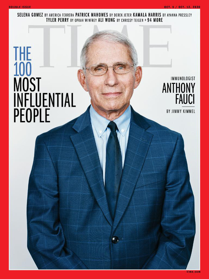 Time công bố 100 người ảnh hưởng nhất năm 2020, bác sĩ Anthony Fauci lên trang bìa - Ảnh 1.