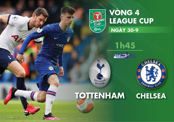 Lịch trực tiếp vòng 4 Carabao: Tottenham gặp Chelsea, Mourinho đối đầu Lampard - Ảnh 1.