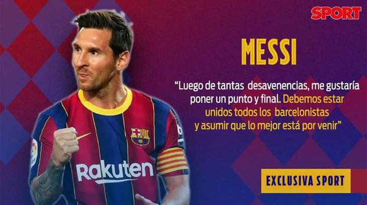 Messi xin lỗi và mong muốn kết thúc mọi tranh cãi ở Barca - Ảnh 1.