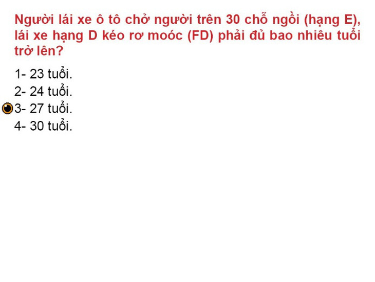 Câu hỏi sát hạch lý thuyết lái xe: sai nguyên tắc? - Ảnh 1.