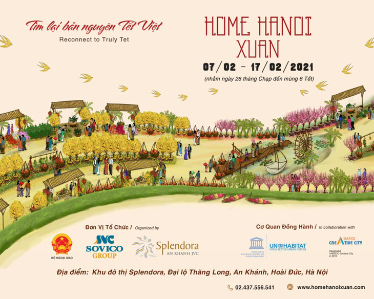 Đường hoa Home Hanoi Xuan 2021 sắp xuất hiện tại Hà Nội - Ảnh 1.