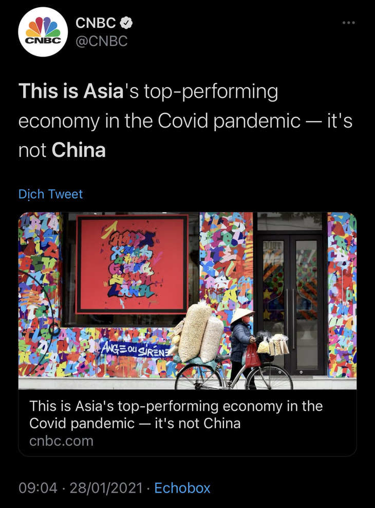 CNBC: Không phải Trung Quốc, Việt Nam mới là nền kinh tế đỉnh nhất châu Á 2020 - Ảnh 1.