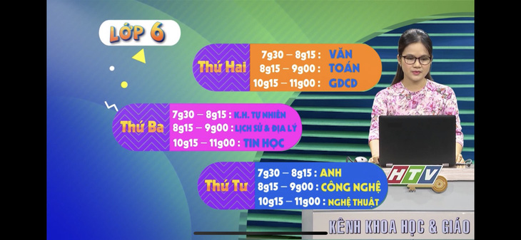 TP.HCM: Học sinh lớp 6 và lớp 9 có thể học trên truyền hình từ ngày mai - Ảnh 1.