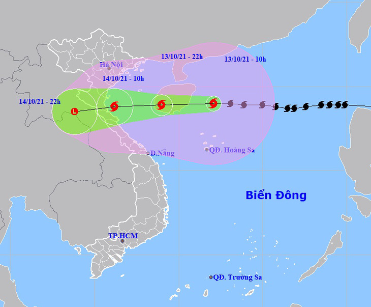 Không khí lạnh ảnh hưởng ra sao tới đường đi bão số 8? - Ảnh 1.