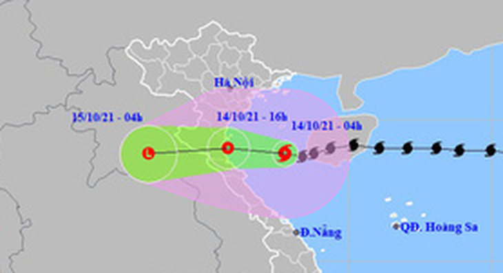 Bão số 8 suy yếu thành áp thấp nhiệt đới, Bắc và Bắc Trung Bộ mưa to - Ảnh 1.