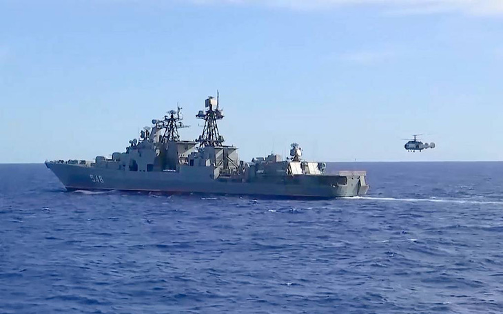 Nga và Trung Quốc tập trận hải quân chung ở biển Nhật Bản