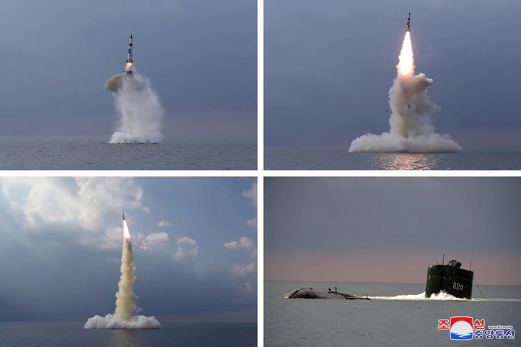 Triều Tiên xác nhận thử tên lửa đạn đạo phóng từ tàu ngầm - Ảnh 1.