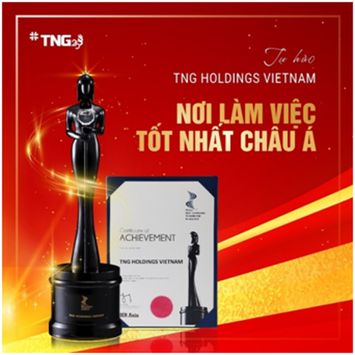 TNG Holdings Vietnam đạt giải thưởng ‘Nơi làm việc tốt nhất châu Á 2021’ - Ảnh 1.