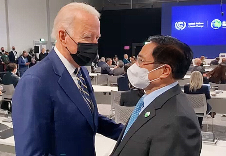 Thủ tướng gặp Tổng thống Biden và lãnh đạo Hàn Quốc, Thái Lan bên lề COP26 - Ảnh 1.
