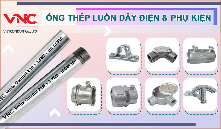 Vietconduit cung cấp ống thép luồn dây điện chuẩn JIS C 8305 - Ảnh 1.