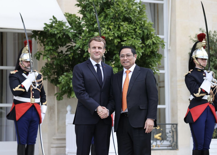Tổng thống Pháp và Thủ tướng Phạm Minh Chính nhất trí ra tuyên bố chung - Ảnh 1.
