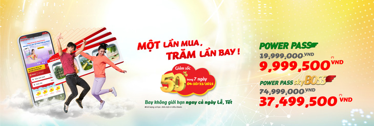 Một lần mua, trăm lần bay cùng thẻ Power Pass của Vietjet - Ảnh 1.