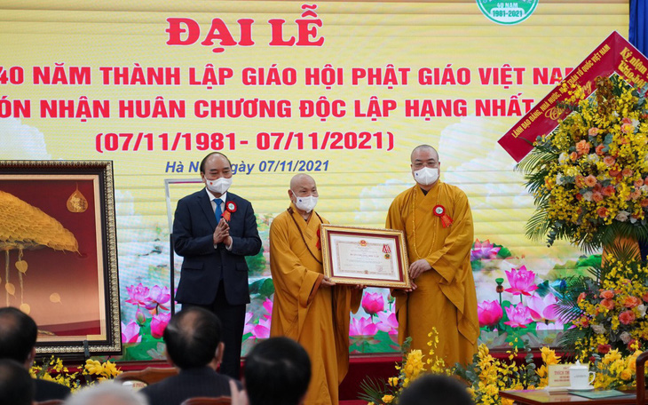 Giáo hội Phật giáo Việt Nam đón nhận Huân chương Độc lập hạng nhất
