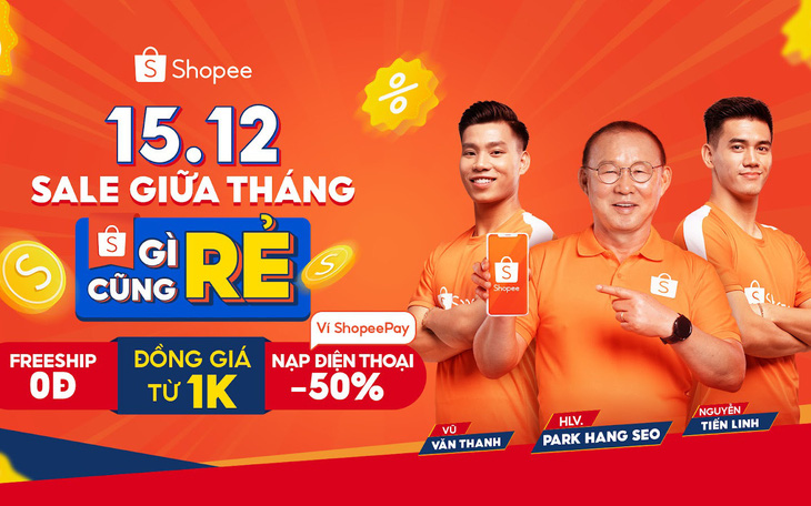 15.12 Sale Giữa Tháng - Gì Cũng Rẻ nối dài chuỗi ưu đãi bất tận trên Shopee