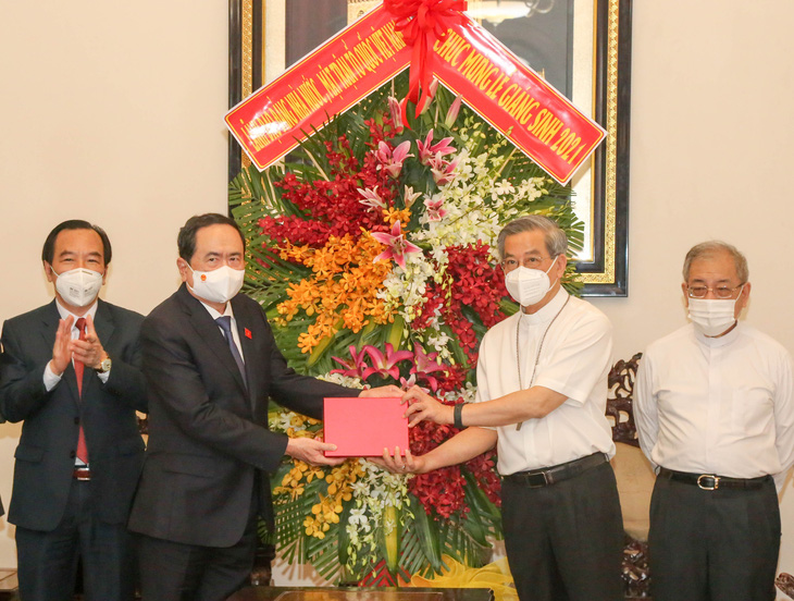 Phó chủ tịch thường trực Quốc hội Trần Thanh Mẫn thăm, chúc Giáng sinh tại TP.HCM - Ảnh 1.