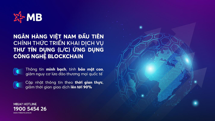 Ngân hàng Việt đầu tiên chính thức triển khai dịch vụ L/C dùng blockchain - Ảnh 1.