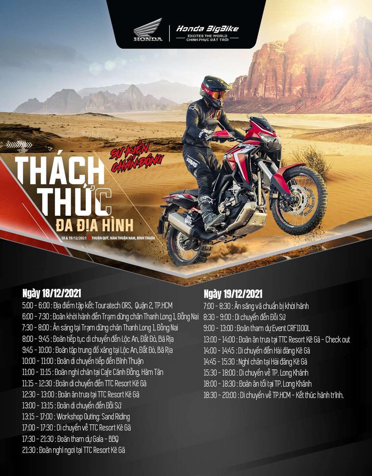 Cơ hội tự trải nghiệm ông vua Dakar Honda Africa Twin hoàn toàn mới - Ảnh 2.