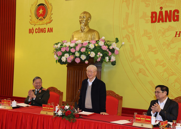 Tổng bí thư Nguyễn Phú Trọng chỉ đạo Hội nghị Đảng ủy Công an Trung ương - Ảnh 1.