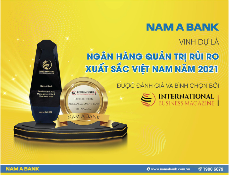 Nam A Bank nhận giải thưởng quốc tế về quản trị rủi ro - Ảnh 1.