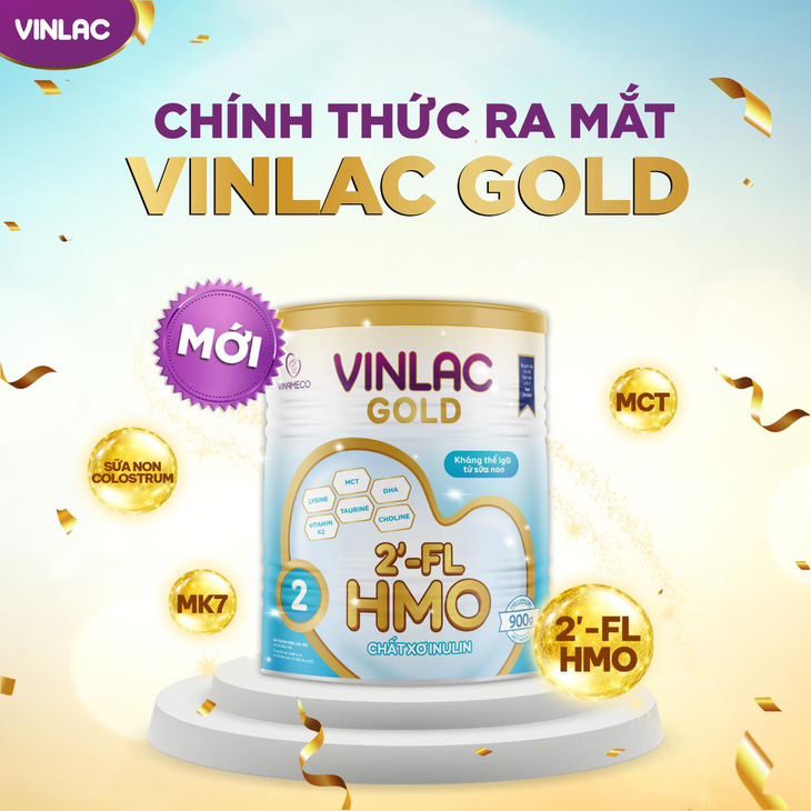 Vinlac Gold mới - Bổ sung HMO bảo vệ tiêu hệ hóa tăng cường hấp thu - Ảnh 1.