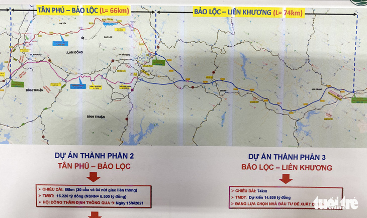 Dồn sức hỗ trợ địa phương làm cao tốc Tân Phú - Bảo Lộc - Liên Khương - Ảnh 1.