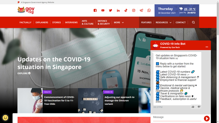Singapore làm chatbot giải đáp chính sách, thông tin cho dân - Ảnh 2.