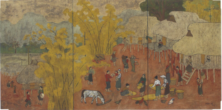 Ngắm tranh sơn mài của Nguyễn Gia Trí, Hoàng Tích Chù... trong không gian ảo - Ảnh 4.