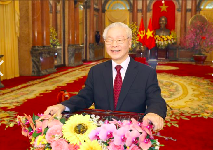 Tổng Bí thư, Chủ tịch nước Nguyễn Phú Trọng chúc Tết Tân Sửu 2021 - Ảnh 1.