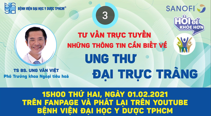 Chương trình tư vấn: Những thông tin cần biết về ung thư đại trực tràng - Ảnh 1.