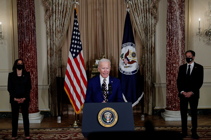 Phát biểu đầu tiên của ông Biden về đối ngoại: Nước Mỹ đã trở lại - Ảnh 1.