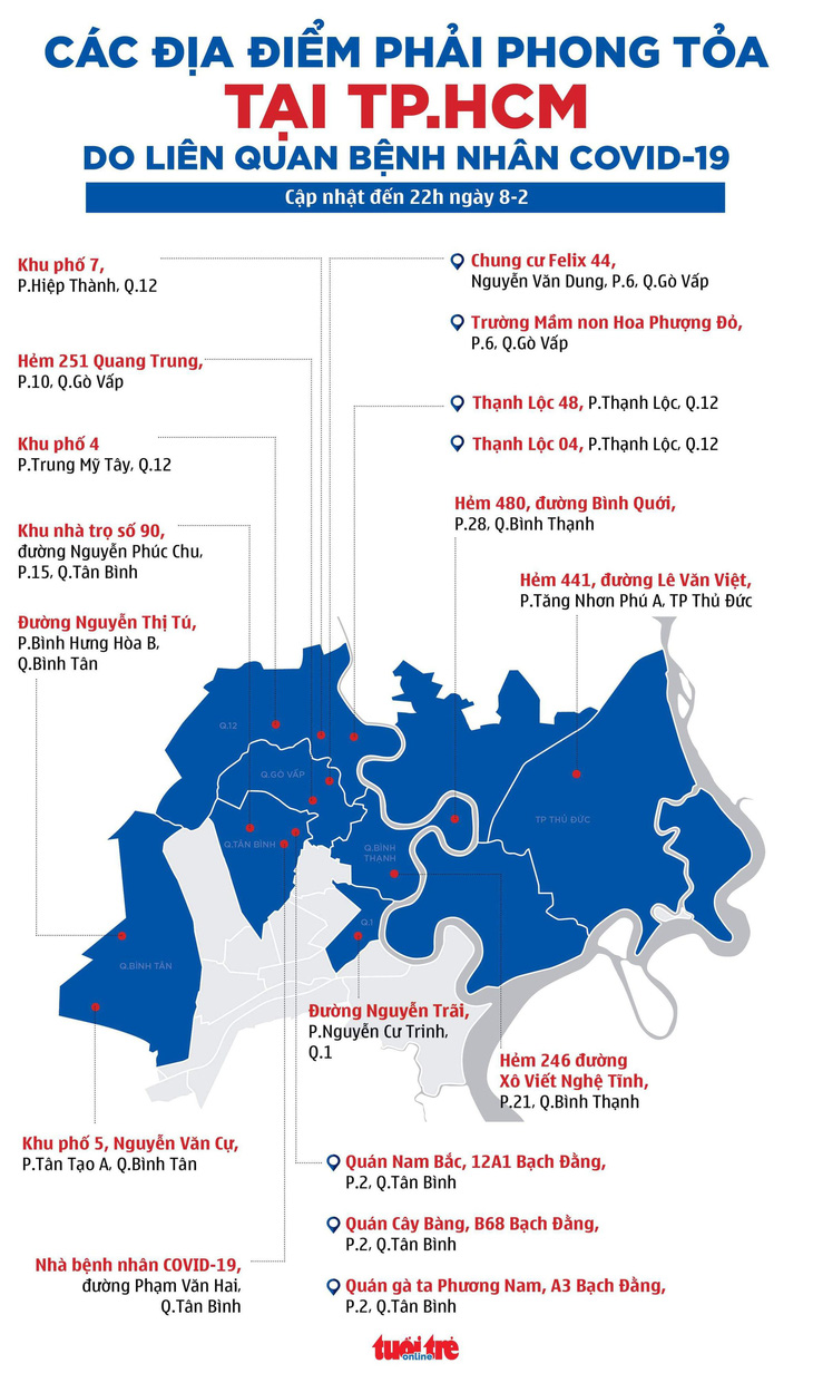 Danh sách các địa điểm tại TP.HCM phải phong tỏa vì COVID-19 - Ảnh 4.