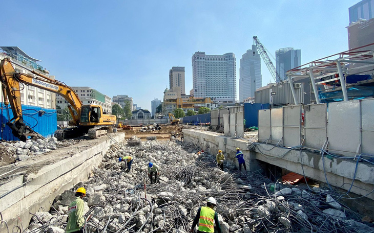 Tăng tốc thi công metro số 1, hoàn trả mặt bằng trên đường Lê Lợi trước 30-4