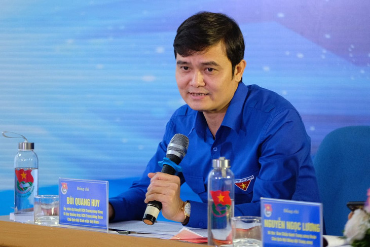Anh Bùi Quang Huy, bí thư Trung ương Đoàn - Ảnh: NAM TRẦN