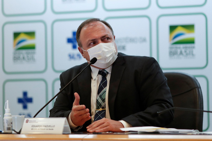 Ca nhiễm tăng kỷ lục với 13.000 người chết một tuần, Brazil thay bộ trưởng y tế lần thứ 4 - Ảnh 1.