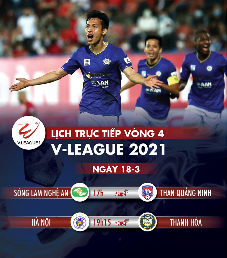 Lịch trực tiếp vòng 4 V-League: Hà Nội đụng độ Thanh Hóa - Ảnh 1.