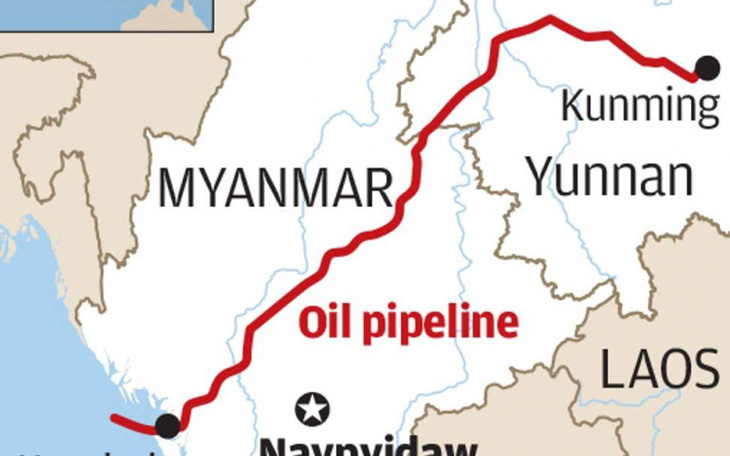 Đường ống dẫn dầu của Trung Quốc ở Myanmar bị dọa 
