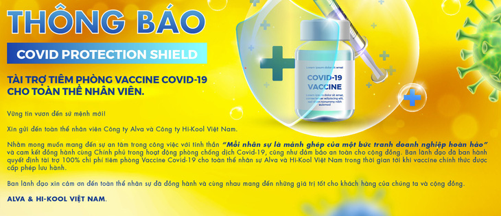 ALVA & Hi-Kool Việt Nam tài trợ chi phí tiêm vaccine COVID-19 cho nhân viên - Ảnh 1.