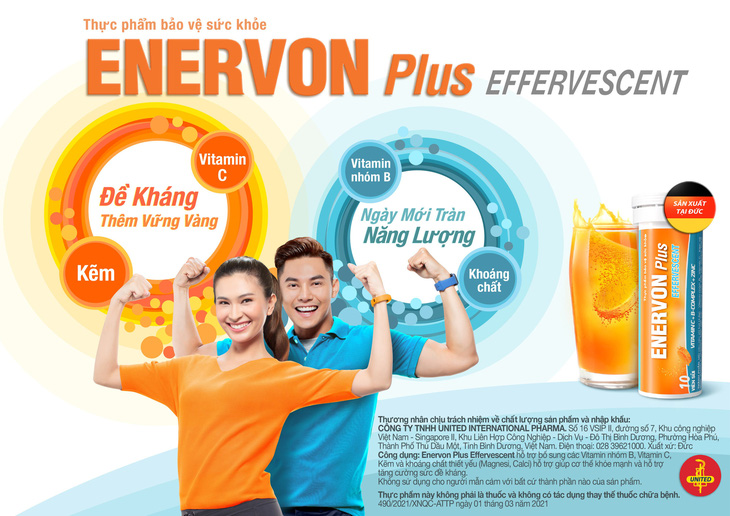 Ra mắt sản phẩm viên sủi ENERVON Plus - Ảnh 1.