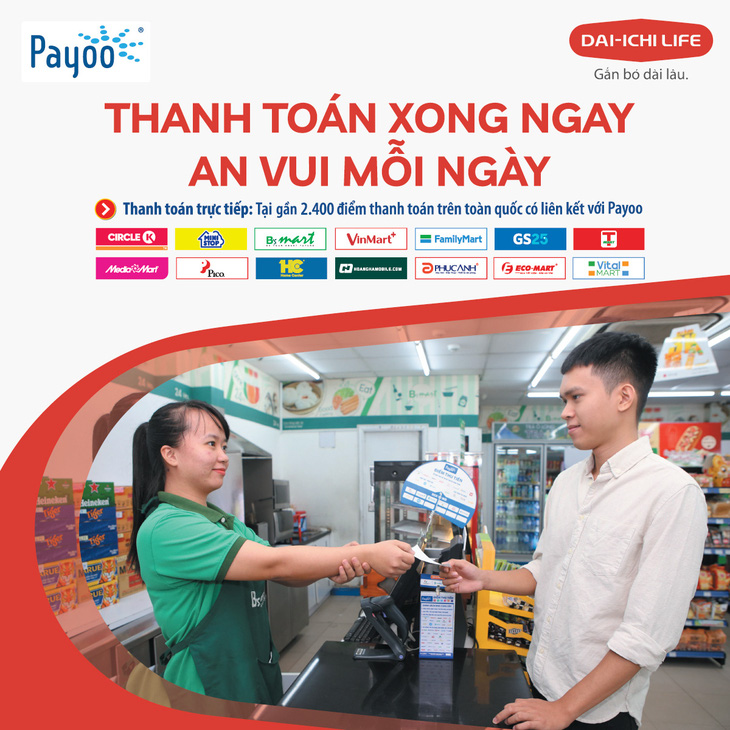 Chính thức được thanh toán phí bảo hiểm Dai-ichi Life Việt Nam qua Payoo - Ảnh 1.