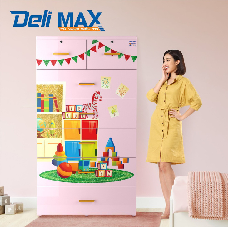 Qui Phúc ra mắt sản phẩm tủ nhựa DELI MAX - Ảnh 1.