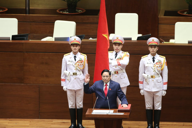 Ông Phạm Minh Chính tuyên thệ nhậm chức Thủ tướng Chính phủ - Ảnh 1.