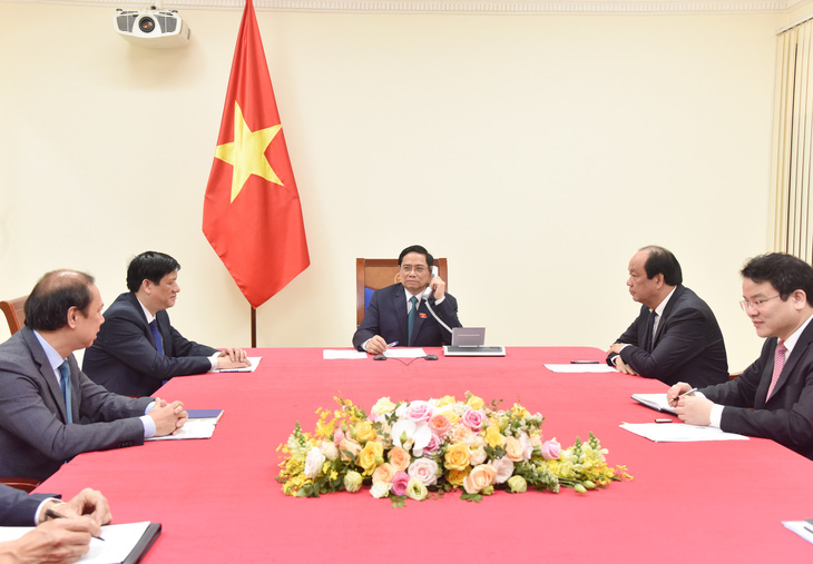 Thủ tướng Phạm Minh Chính điện đàm với thủ tướng Lào, Campuchia - Ảnh 2.
