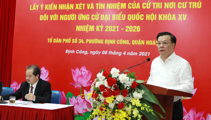 Cử tri tín nhiệm Bí thư thành ủy Hà Nội Đinh Tiến Dũng ứng cử đại biểu Quốc hội - Ảnh 1.