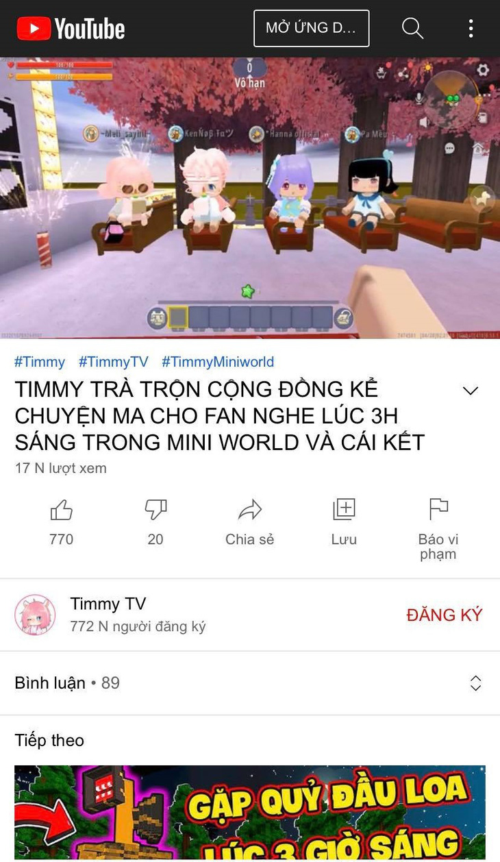 Cục Trẻ em đề nghị gỡ, xóa kênh TIMMY TV độc hại với trẻ em - Ảnh 1.