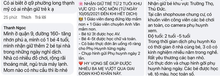 Nở rộ điểm giữ trẻ tự phát: Lo khâu an toàn nhưng không gửi đây thì biết gửi đâu - Ảnh 2.