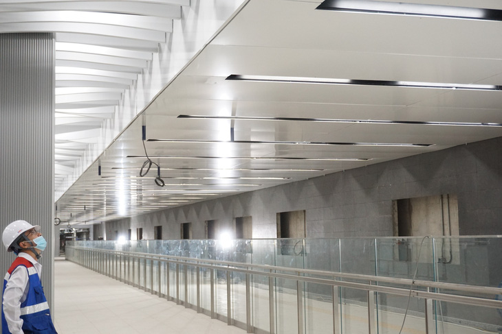 Dự án metro số 1: nhà ga trung tâm Bến Thành đã hoàn thành gần 87% - Ảnh 1.