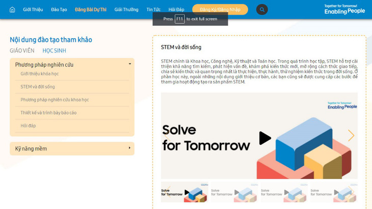 Kho kiến thức hữu ích cho thời đại 4.0 từ cuộc thi Solve for Tomorrow - Ảnh 2.