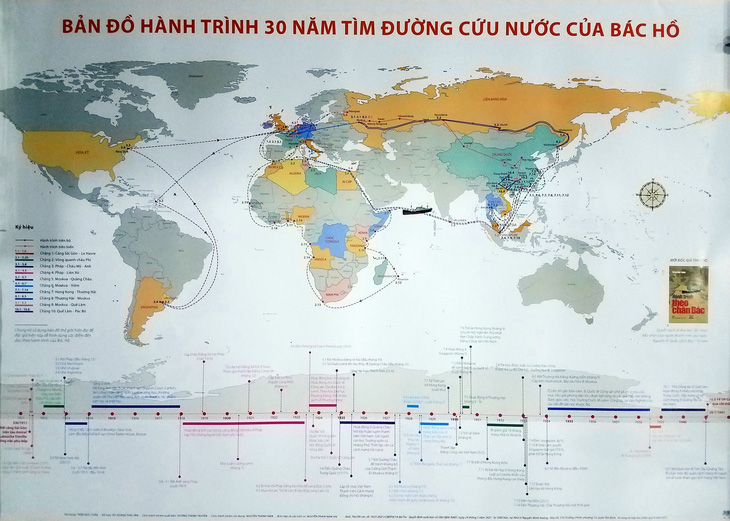 Phát hành bản đồ hành trình 30 năm tìm đường cứu nước của Bác Hồ - Ảnh 1.